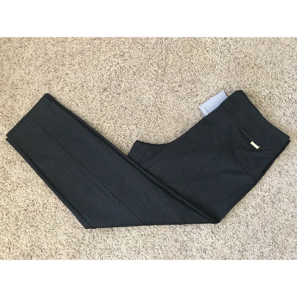 Marc New York Black Gray Full Control Waistband Women's Dress Pants Size L